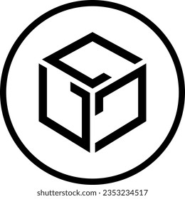 Logotipos de criptografía en círculo colorido. imágenes de logotipo vectorial. 3 quinquies ilustraciones.