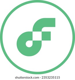 Logotipos de criptografía en círculo colorido. imágenes de logotipo vectorial. 3 quinquies ilustraciones.