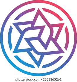 Cryptocurrency logos in colorful circle. vector logo images. 3d illustrations.