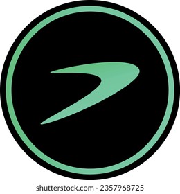Logotipos de criptografía en círculo colorido. imágenes de logotipo vectorial. 3 quinquies ilustraciones.
