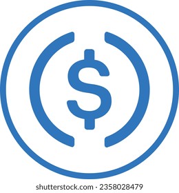 Cryptocurrency logos in colorful circle. vector logo images. 3d illustrations.