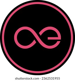 Cryptocurrency logos in colorful circle. vector logo images. 3d illustrations.