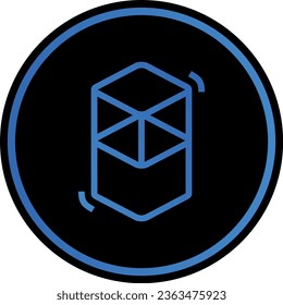 Kryptowährungslogos in buntem Kreis. Vektorlogo-Bilder. 3D-Illustrationen.