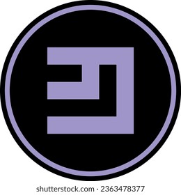 Cryptocurrency logos in colorful circle. vector logo images. 3d illustrations.