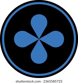 Cryptocurrency logos in colorful circle. vector logo images. 3d illustrations.