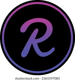 Cryptocurrency logos in colorful circle. vector logo images. 3d illustrations.