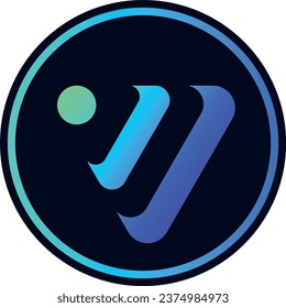 Cryptocurrency logos in colorful circle. vector logo images. 3d illustrations.
