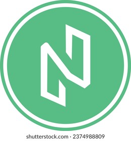 Cryptocurrency logos in colorful circle. vector logo images. 3d illustrations.
