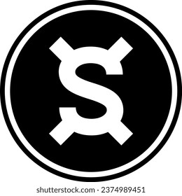 Cryptocurrency logos in colorful circle. vector logo images. 3d illustrations.