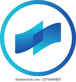 Logotipos de criptografía en círculo colorido. imágenes de logotipo vectorial. 3 quinquies ilustraciones.