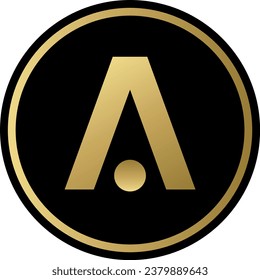 Cryptocurrency logos in colorful circle. vector logo images. 3d illustrations.
