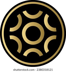 Cryptocurrency logos in colorful circle. vector logo images. 3d illustrations.