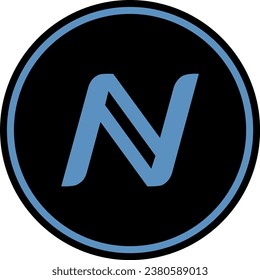 Cryptocurrency logos in colorful circle. vector logo images. 3d illustrations.