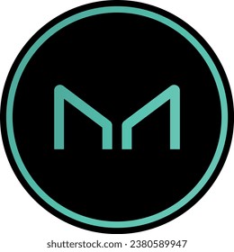 Cryptocurrency logos in colorful circle. vector logo images. 3d illustrations.