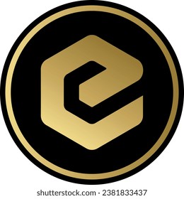 Cryptocurrency logos in colorful circle. vector logo images. 3d illustrations.