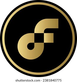 Logotipos de criptografía en círculo colorido. imágenes de logotipo vectorial. 3 quinquies ilustraciones.