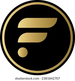 Cryptocurrency logos in colorful circle. vector logo images. 3d illustrations.