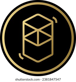 Cryptocurrency logos in colorful circle. vector logo images. 3d illustrations.