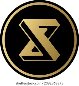 Cryptocurrency logos in colorful circle. vector logo images. 3d illustrations.