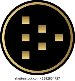 Cryptocurrency logos in colorful circle. vector logo images. 3d illustrations.
