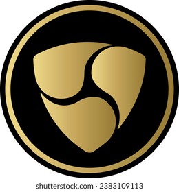 Cryptocurrency logos in colorful circle. vector logo images. 3d illustrations.