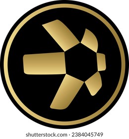 Kryptowährungslogos in buntem Kreis. Vektorlogo-Bilder. 3D-Illustrationen.