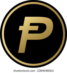 Cryptocurrency logos in colorful circle. vector logo images. 3d illustrations.