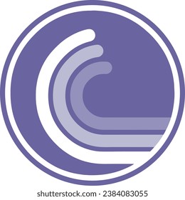 Cryptocurrency logos in colorful circle. vector logo images. 3d illustrations.