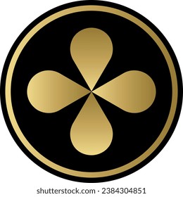 Logotipos de criptografía en círculo colorido. imágenes de logotipo vectorial. 3 quinquies ilustraciones.