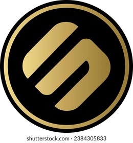 Cryptocurrency logos in colorful circle. vector logo images. 3d illustrations.