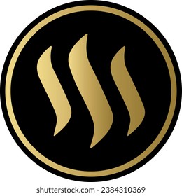 Logotipos de criptografía en círculo colorido. imágenes de logotipo vectorial. 3 quinquies ilustraciones.