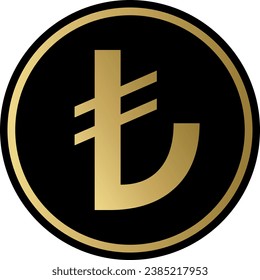 Logotipos de criptografía en círculo colorido. imágenes de logotipo vectorial. 3 quinquies ilustraciones.