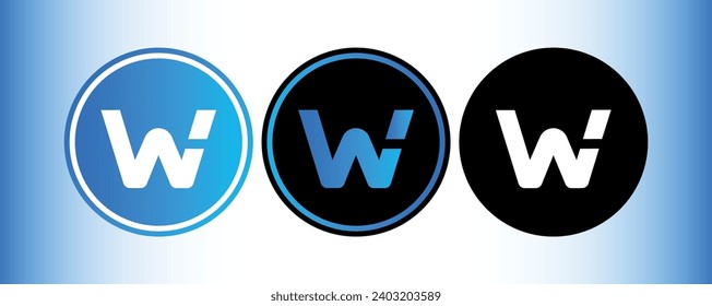 Cryptocurrency logos in colorful circle. vector logo images. 3d illustrations.