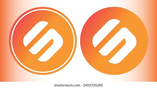 Cryptocurrency logos in colorful circle. vector logo images. 3d illustrations.