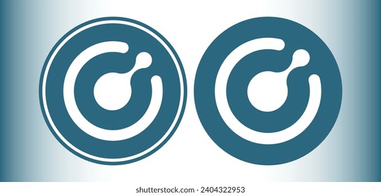 Cryptocurrency logos in colorful circle. vector logo images. 3d illustrations.