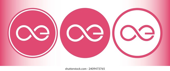 Cryptocurrency logos in colorful circle. vector logo images. 3d illustrations.