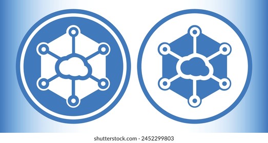 Logotipos de criptomonedas en círculo colorido. Imágenes de logotipo de Vector. ilustraciones 3d.
