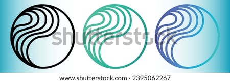 Cryptocurrency logos in colorful circle. vector logo images. 3d illustrations.