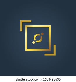 Cryptocurrency modern icon logo concept. Vector.