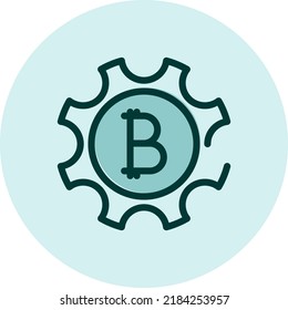 Cryptocurrency optimization, illustration, vector on a white background.