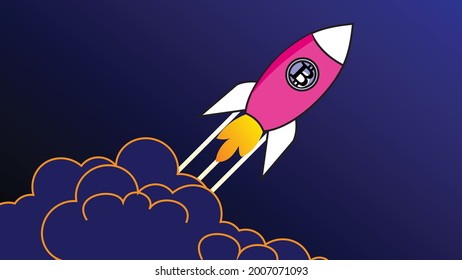 Cryptocurrency price fluctuations. Bitcoin price skyrocketed. Bitcoin price fluctuations. BTC bitcoin price has skyrocketed.