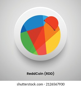 cryptocurrency ReddCoin (RDD) logo symbol vector illustration template Can be used in Banners, posters, icons, stickers, badges, labels and print designs.