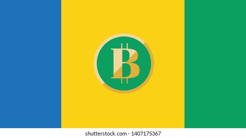 cryptocurrency Saint Vincent and the Grenadines clip art.