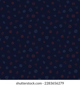 Cryptocurrency seamless pattern. Crypto currency background. Bitcoin Ethereum Ethereum classic, Dash, Litecoin, Monero, Nem, Ripple, Zcash. Vector illustration.