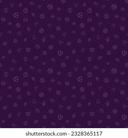 Cryptocurrency seamless pattern. Crypto currency background. Bitcoin Ethereum Ethereum classic, Dash, Litecoin, Monero, Nem, Ripple, Zcash. Vector illustration.