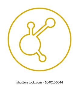 Cryptocurrency signs vector set in gold outline style