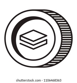 cryptocurrency stratis coin isolated icon