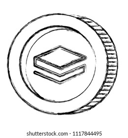cryptocurrency stratis coin isolated icon