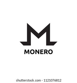 Cryptocurrency Symbol with text monero
