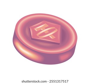 Icono de moneda de atadura de criptomoneda aislado